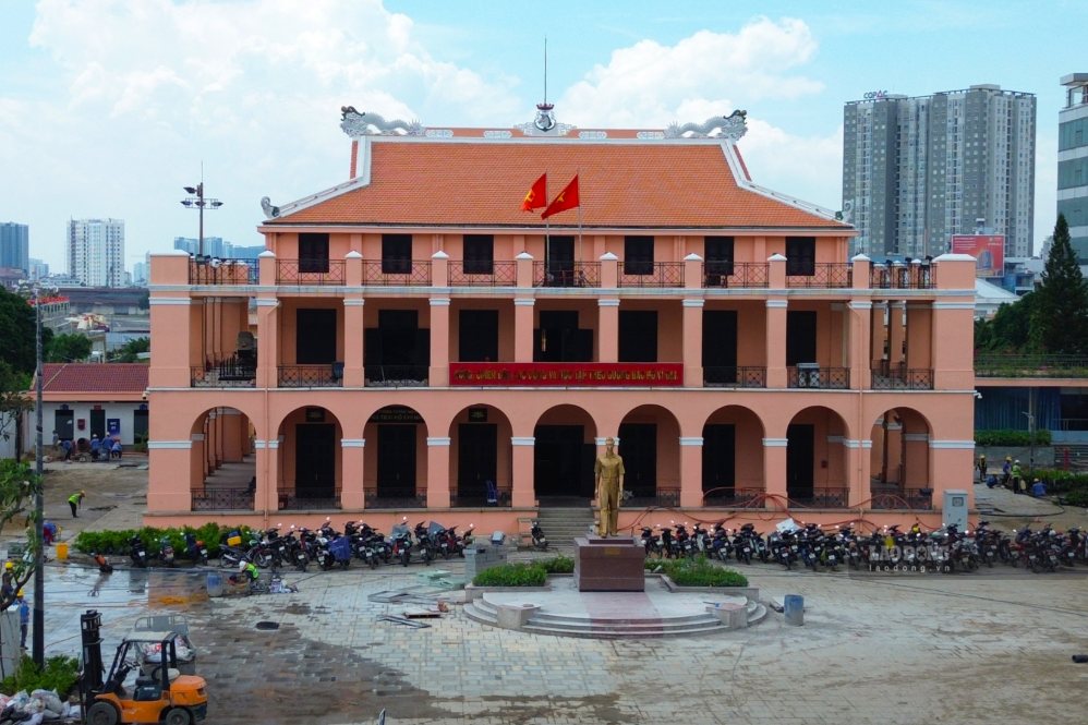 Khuôn viên Bảo tàng Hồ Chí Minh - chi nhánh TP.HCM dần hoàn thiện sau nhiều tháng thi công