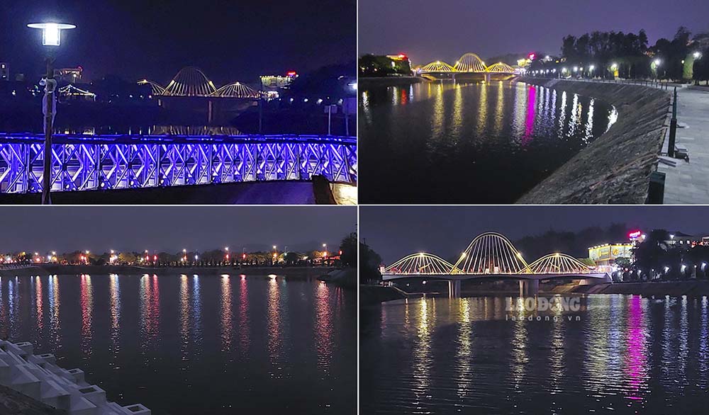 Sau khi được chỉnh trang, không gian 2 bên bờ sông trở nên rất đẹp mắt. Ảnh: Thành An
