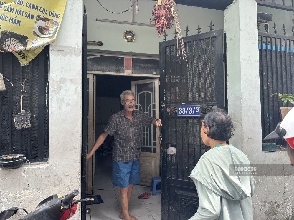 Căn nhà thuê tại phường Tân Hưng, nơi anh Long cùng bố ruột và các con sinh sống. Ảnh: Minh Tâm