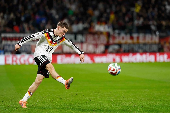 Florian Wirtz trong màu áo tuyển Đức. Ảnh: AFP
