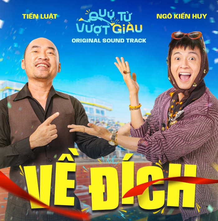Ngo Kien Huy and Tien Luat collaborate in the MV "Reaching the Finish", bringing a cheerful melody and a message about the journey of maturity. Photo: Film crew provided.