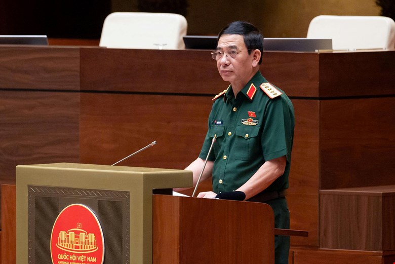 El General Phan Văn Giang - Miembro del Buró Político, Viceprimer Ministro del Gobierno, Ministro de Defensa Nacional dijo que la prevención de la proliferación de armas de destrucción masiva es una tarea urgente. Foto: Quochoi. vn