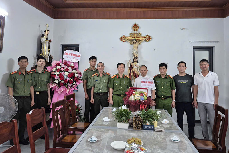 Công an xã Nghĩa Dân phát huy mô hình Giáo xứ bình yên