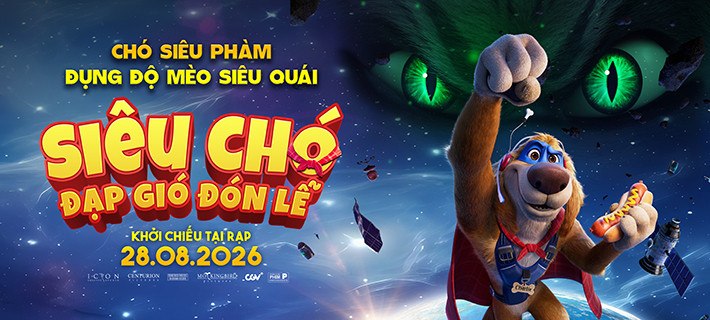 Phim “Siêu chó đạp gió” ra mắt ngày 28.8 và sẽ phục vụ khán quả dịp Quốc khánh 2.9. Ảnh: Poster 