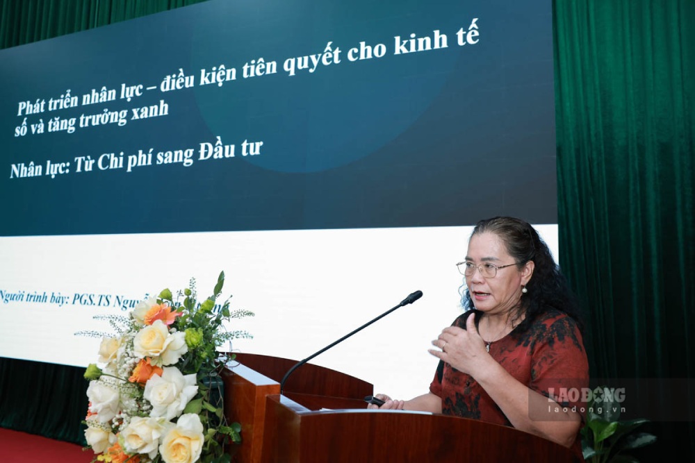 Bà Nguyễn Thị Lan Hương nhận định, sự khập khiễng cung - cầu lao động không chỉ đến từ hệ thống đào tạo mà còn bắt nguồn từ những nút thắt trong công tác quản lý Nhà nước và hoạch định chính sách. Ảnh: Hải Nguyễn