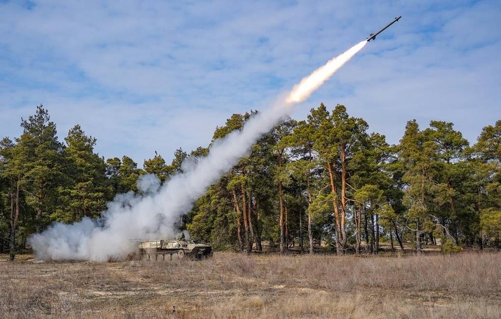 Russian missile in a firing. Photo: TASS