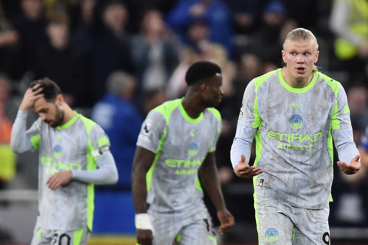 Man City wins hard against Bournemouth. Photo: AFP