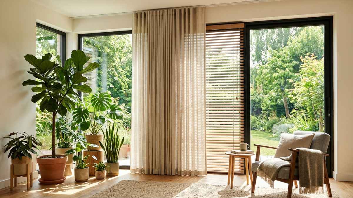 Large window design helps increase natural light for the space. Photo supported by AI