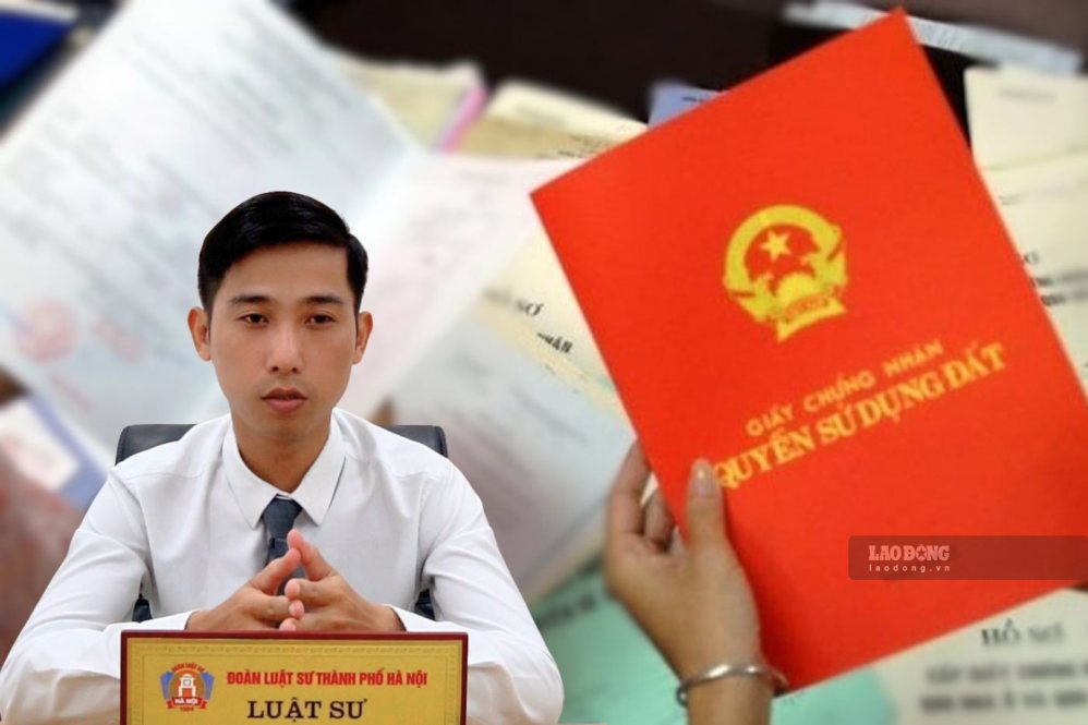 Lawyer Nguyen Trong Hoang answers about the procedure for issuing a red book at the Land Registration Office. Photo: Nhu Ha