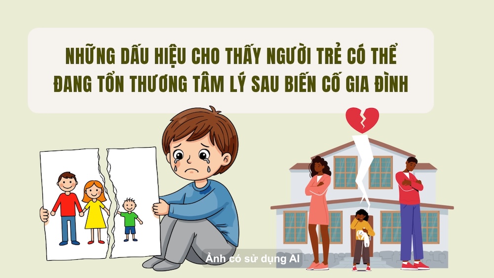 Signs that young people may be psychologically traumatized after family upheavals