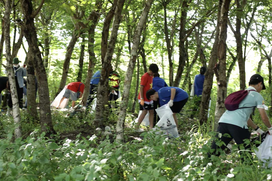 Les jeunes contribuent à rendre l'environnement plus vert, se propageant à partir des réseaux sociaux. Photo: Personnage fourni
