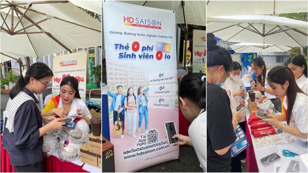 Chương trình “Giảng đường khởi nguồn tương lai” được HD SAISON triển khai tại nhiều trường đại học. Ảnh: HD SAISON