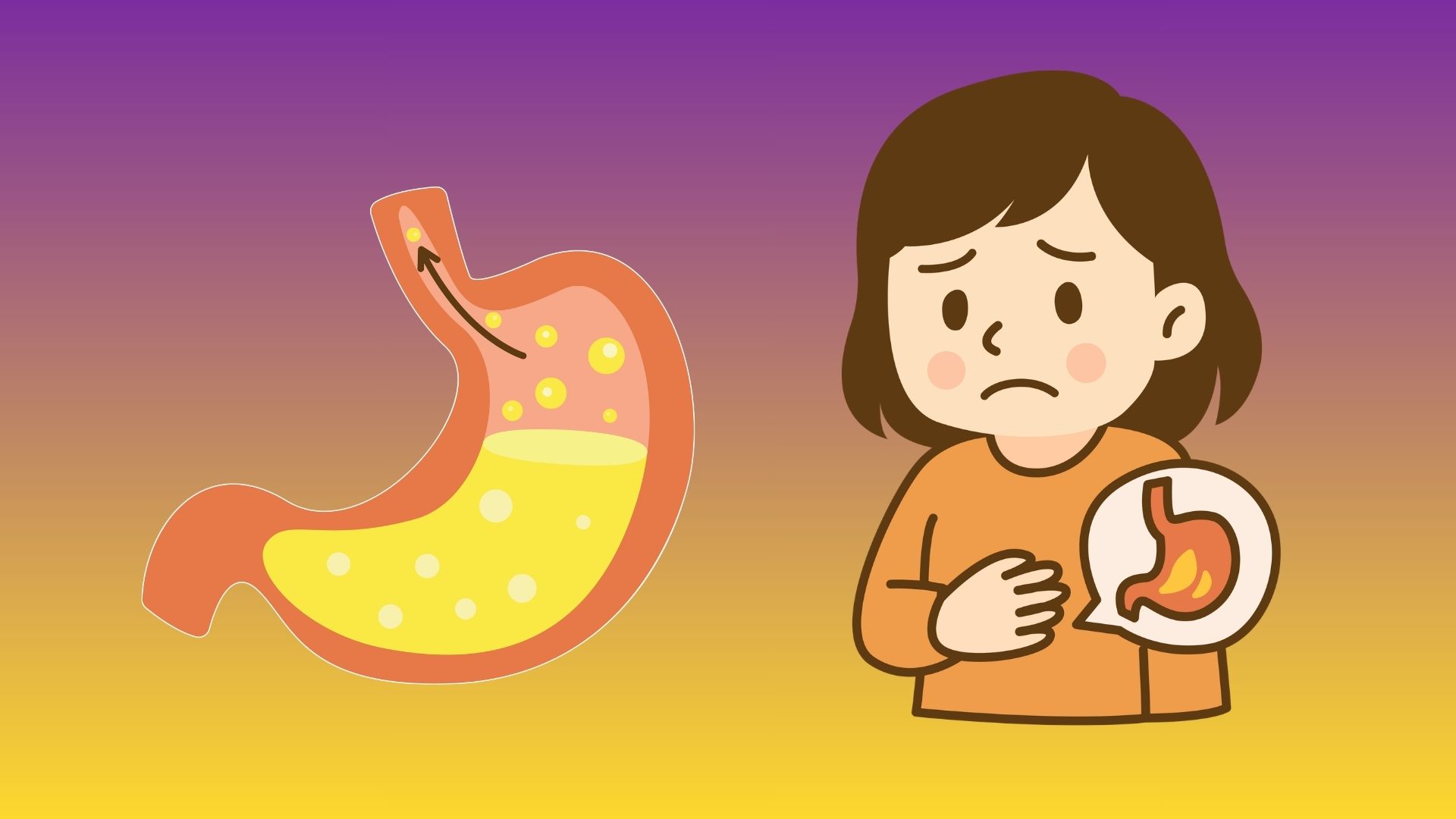 How to adjust stress to reduce the risk of gastroesophageal reflux. Graphics: Thuy Duong