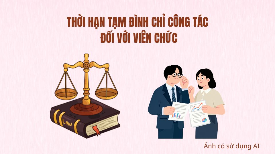 Temporary suspension period for public employees. Photo using AI