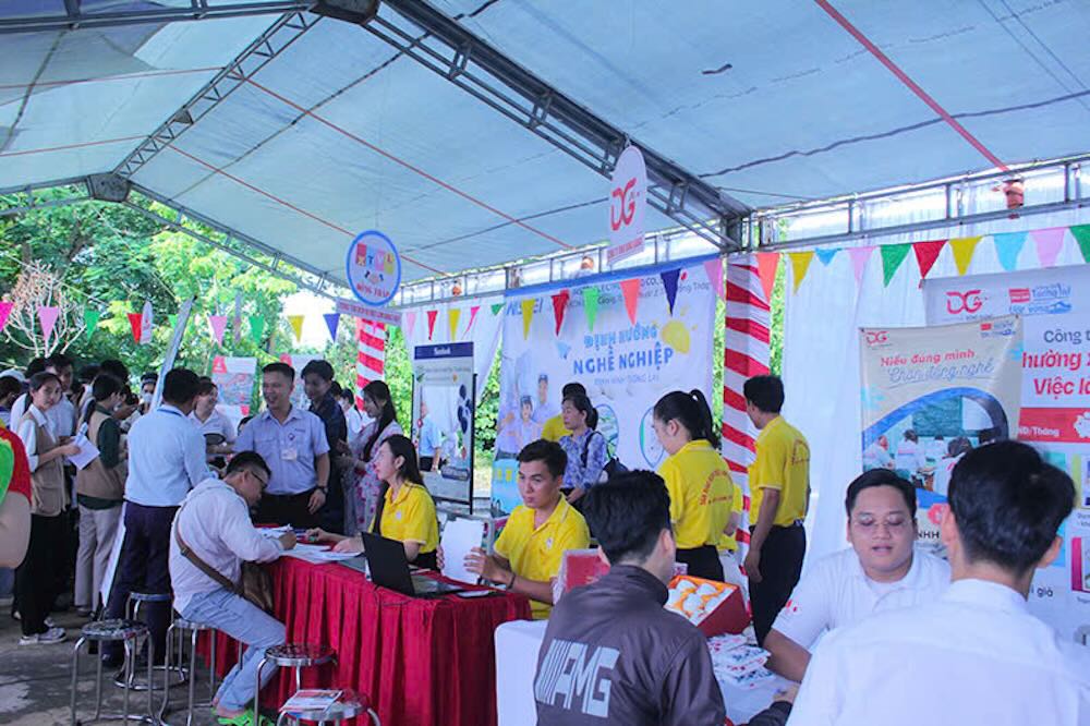 2025 Job Fair at Tien Giang University (Dong Thap province). Photo: Tien Giang University provided.