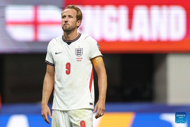 Harry Kane cùng tuyển Anh về hạng ba tại World Cup 2026. Ảnh: Xinhua