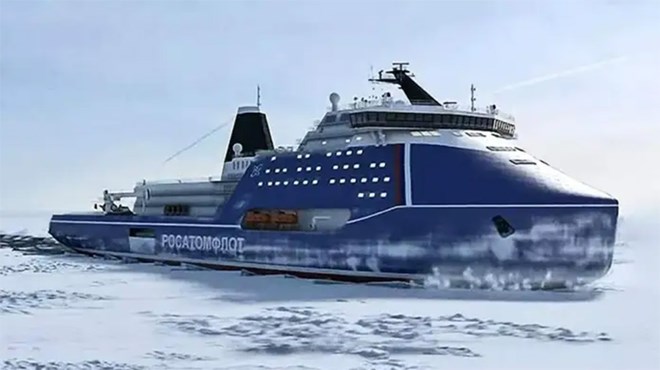 Russia's Rossiya nuclear icebreaker operates on Arctic shipping routes. Photo: Russian National Atomic Energy Corporation (ROSATOM)