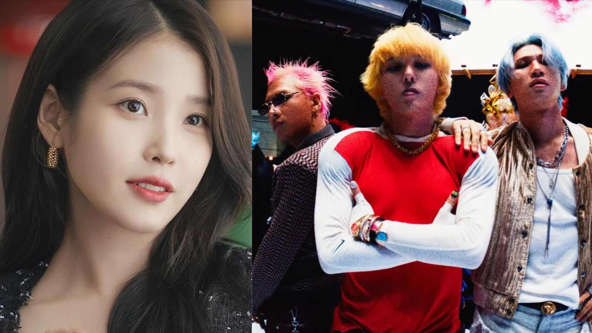 IU came to cheer for BIGBANG after adjusting her schedule for health reasons. Photo: Netflix/Lotte