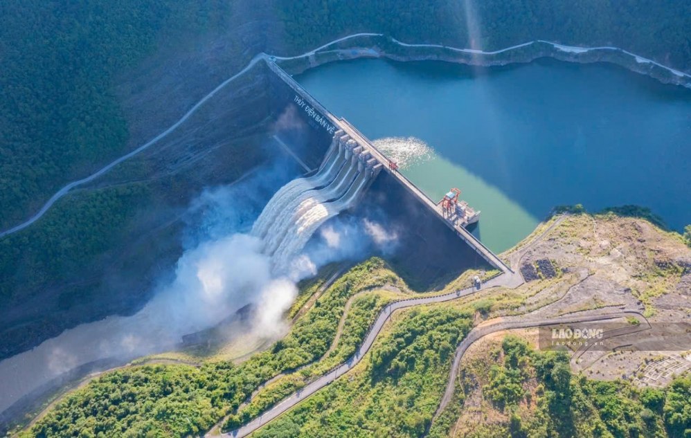 Ban Ve Hydropower Lake operates to reduce floods for downstream areas. Photo: Duy Chuong