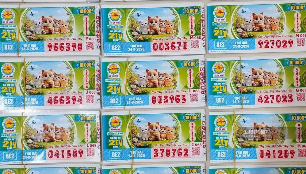  Xổ số miền Nam. Ảnh: Huyền Trân
