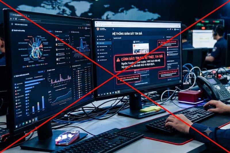 Information containing false, distorted content, affecting the normal operation or prestige of agencies, organizations, and people's government; insulting the honor, dignity, and privacy of individuals in cyberspace will be removed. Photo: AI