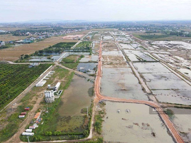 Khu vực triển khai xây dựng Cảng hàng không Quốc tế Gia Bình (Bắc Ninh). Ảnh: Vân Trường (ảnh chụp tháng 5.2026)