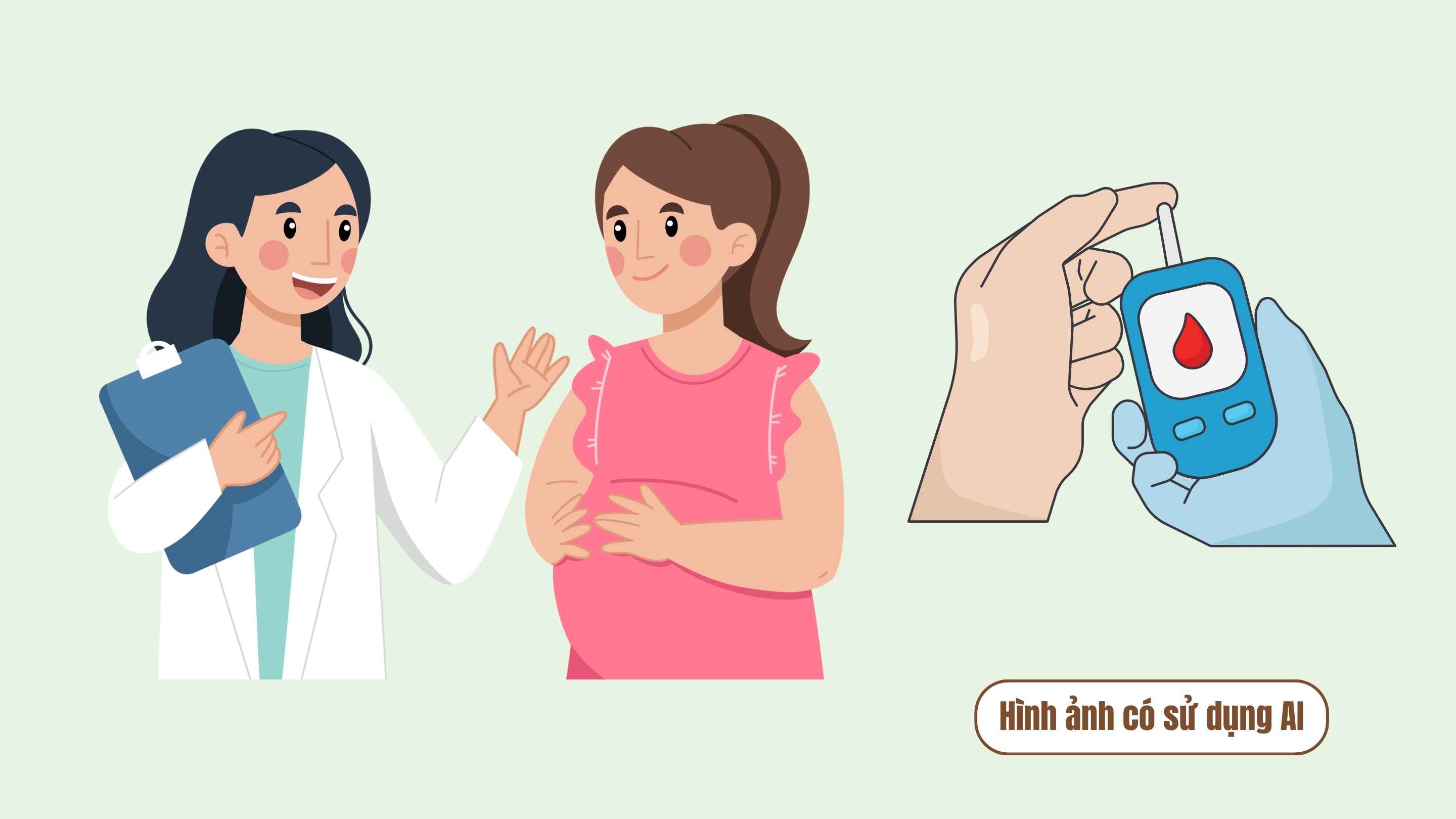 Foods that help pregnant mothers with diabetes stabilize blood sugar. Graphics: AI