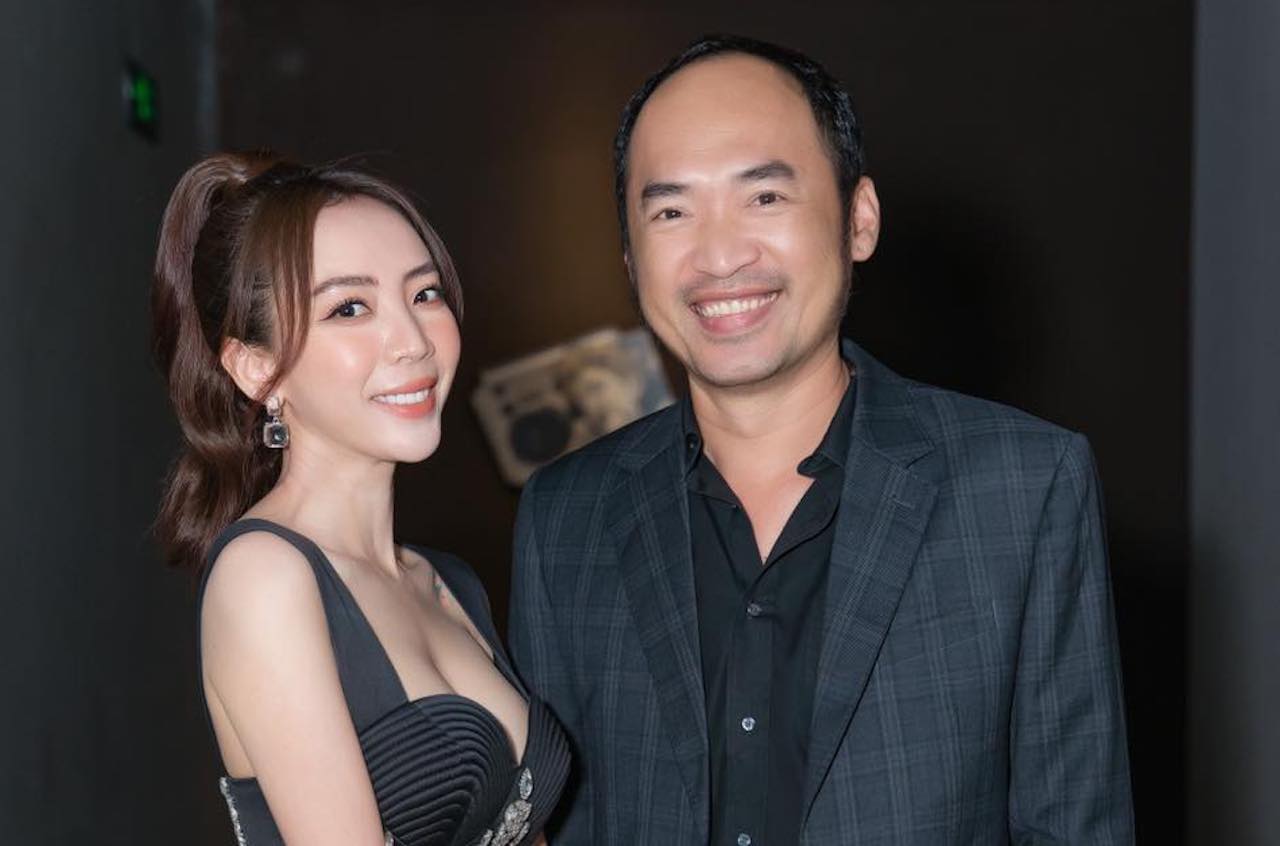 Thu Trang and Tien Luat. Photo: Producer.