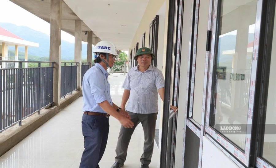 Preparations to put into operation 6 inter-level boarding schools in Da Nang border communes are entering a decisive "final sprint" phase. Photo: Nguyen Linh