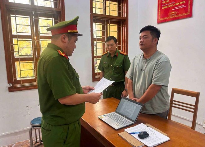 Hải Sa Pa bị Công an khởi tố. Ảnh: Công an Lào Cai
