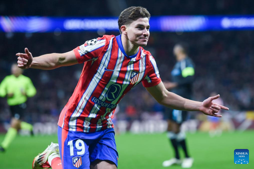Julian Alvarez is not walking, not staying at Atletico Madrid. Photo: Xinhua