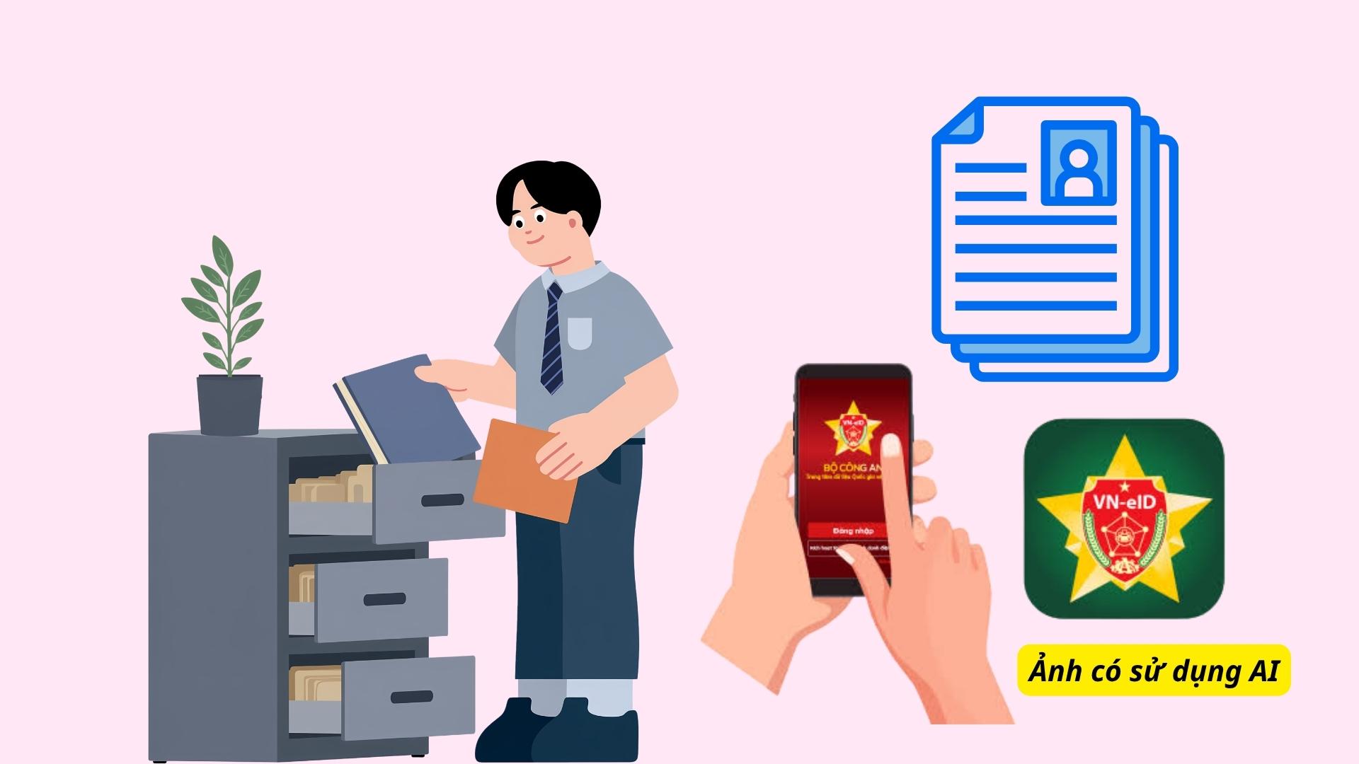 With VNeID level 2, people are free of charge to provide criminal record information. Graphics: AI