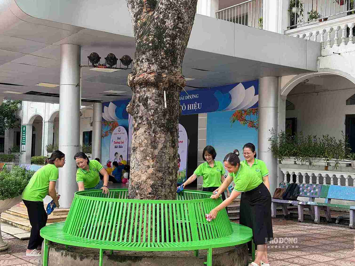 School preparation work is being urgently and thoughtfully deployed by schools. Photo: Mai Huong