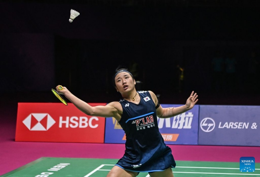 An Se-Young aims to defend the women's singles badminton gold medal at ASIAD 20. Photo: Xinhua