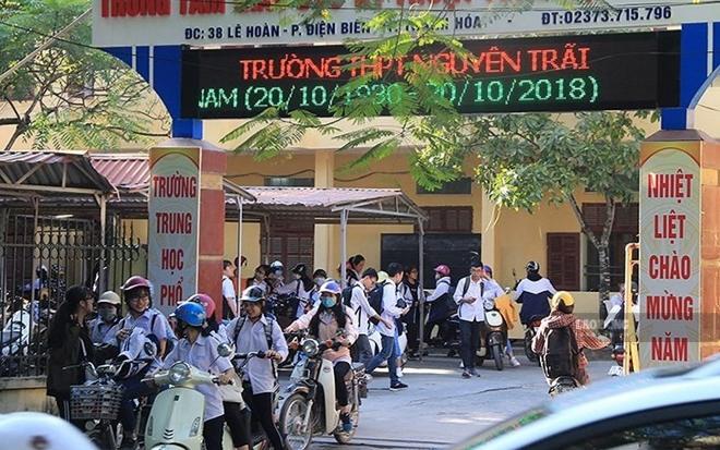 Trường THPT Nguyễn Trãi sẽ được sáp nhập với Trường THPT Đào Duy Từ. Ảnh: Quách Du