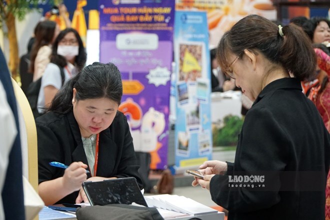 Có 20.050 cuộc hẹn giao thương giữa người mua quốc tế của Hội chợ ITE HCMC 2025. Ảnh: Thanh Chân