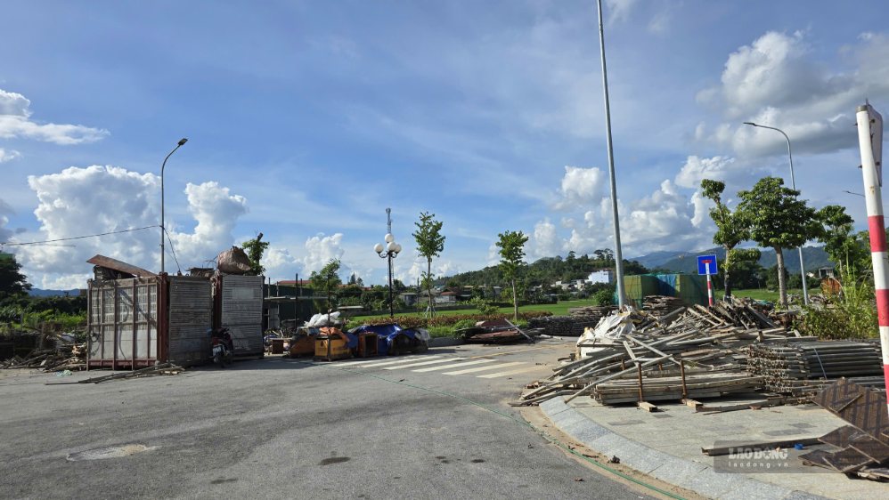 Vị trí xây dựng nhà ở xã hội tại khu dân cư đô thị mới phía Bắc đường Hoàng Văn Thái - Khe Chít, phường Mường Thanh. Ảnh: Thành An