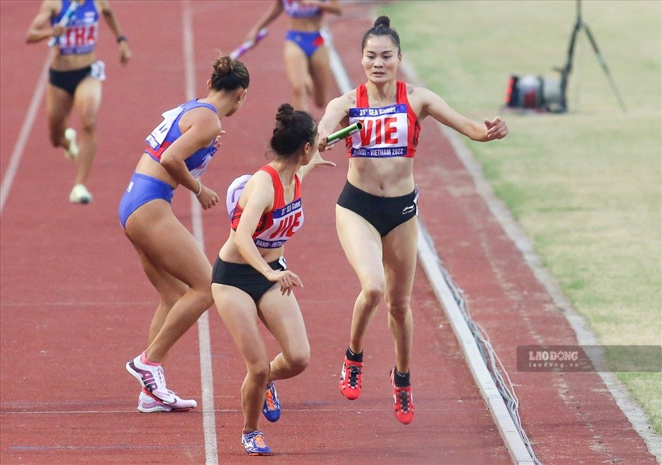 Vietnam's women's 4x400m relay team will have the opportunity to compete in ASIAD 20. Photo: Thanh Vu
