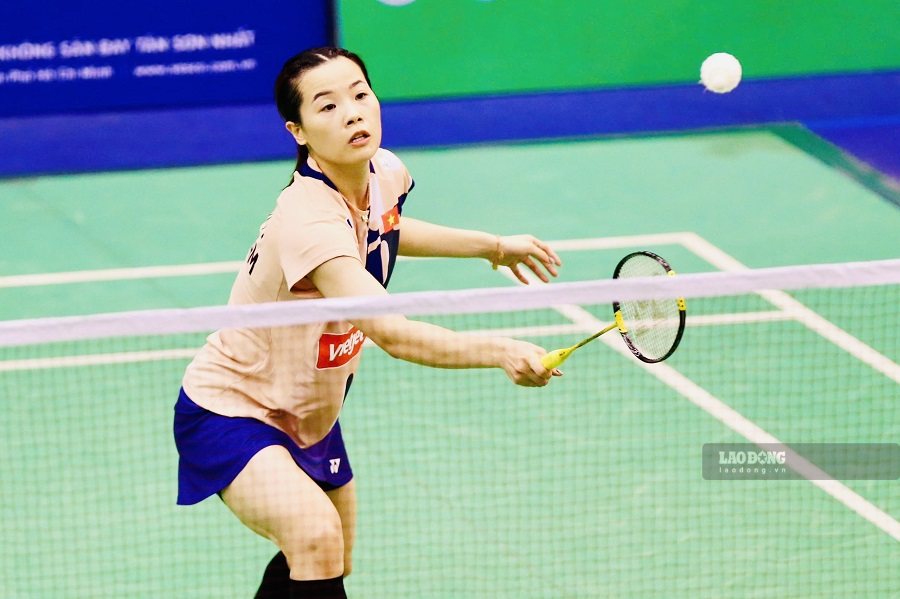 Badminton player Nguyen Thuy Linh of Vietnam. Photo: Thanh Vu