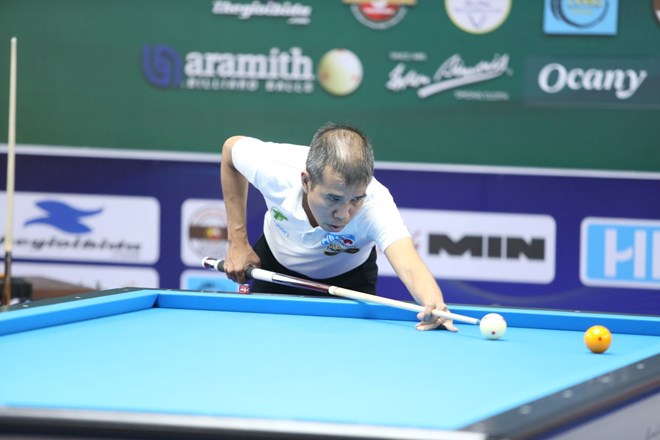Billiard player Tran Quyet Chien has a spot to participate in the 2026 World Cup of Carom billiards in Lier (Belgium). Photo: Phong Le