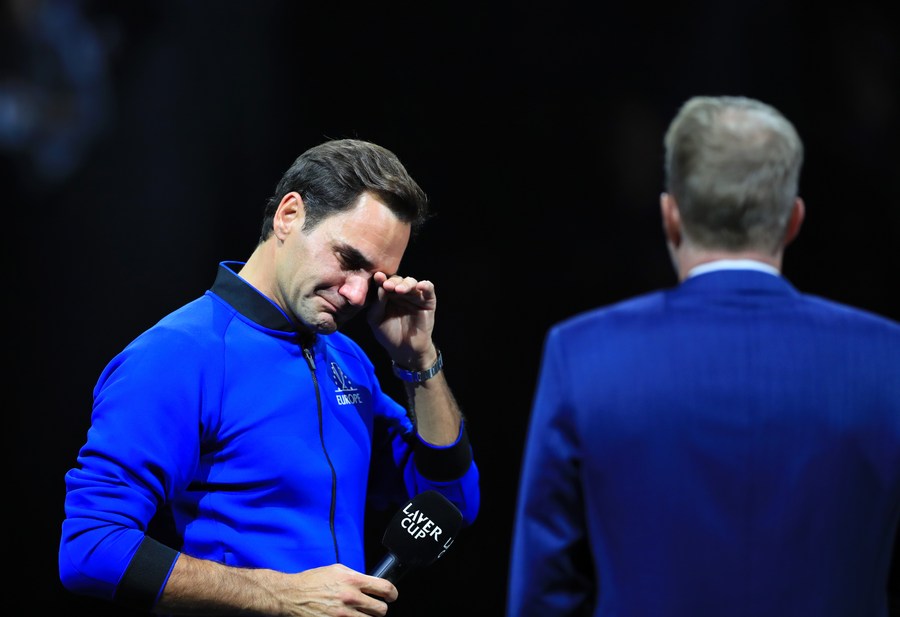 Roger Federer tuyến bố không trở lại thi đấu, đồng thời tin tưởng vào cơ hội của Djokovic tại US Open năm nay. Ảnh: Xinhua