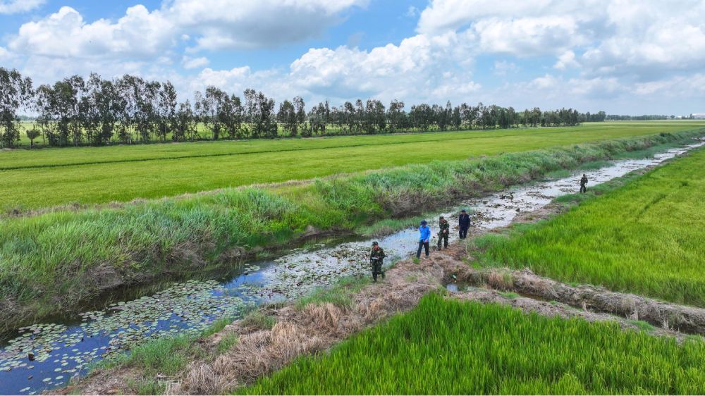 Through comparison of witnesses, historical documents and field surveys, the conference initially agreed to zone key areas to continue searching for and repatriating about 300 martyrs in Tram Du. Photo: Phuong Vu/An Giang Military Command