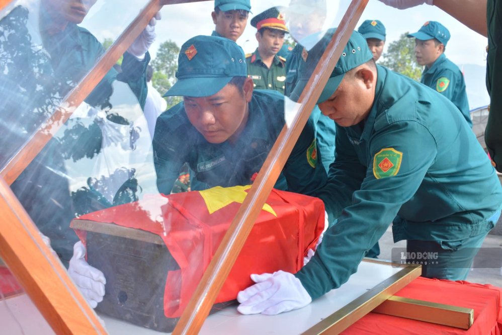 Many martyrs' remains were found at Dien Khanh Ancient Citadel. Photo: Huu Long