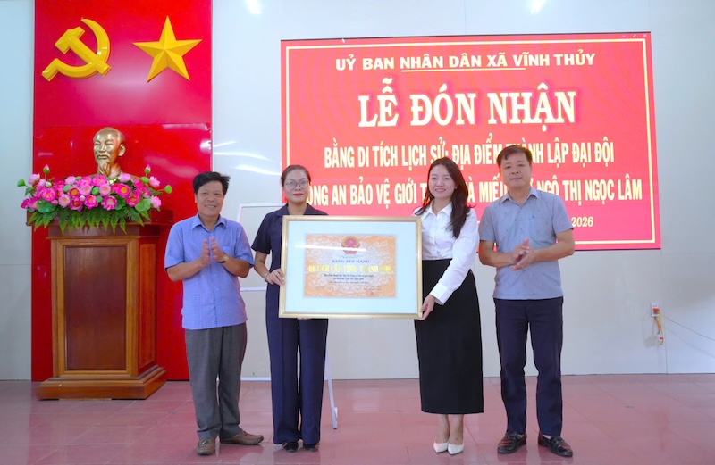 Nơi thành lập Đại đội Công an bảo vệ giới tuyến xếp hạng di tích cấp tỉnh