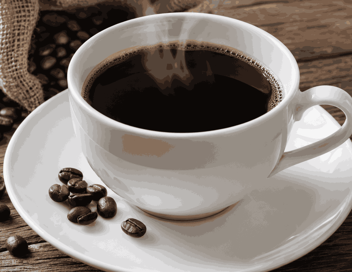 Caffeine in coffee can contribute to increasing energy consumption, supporting fat reduction and muscle gain if used correctly. Photo: AI.