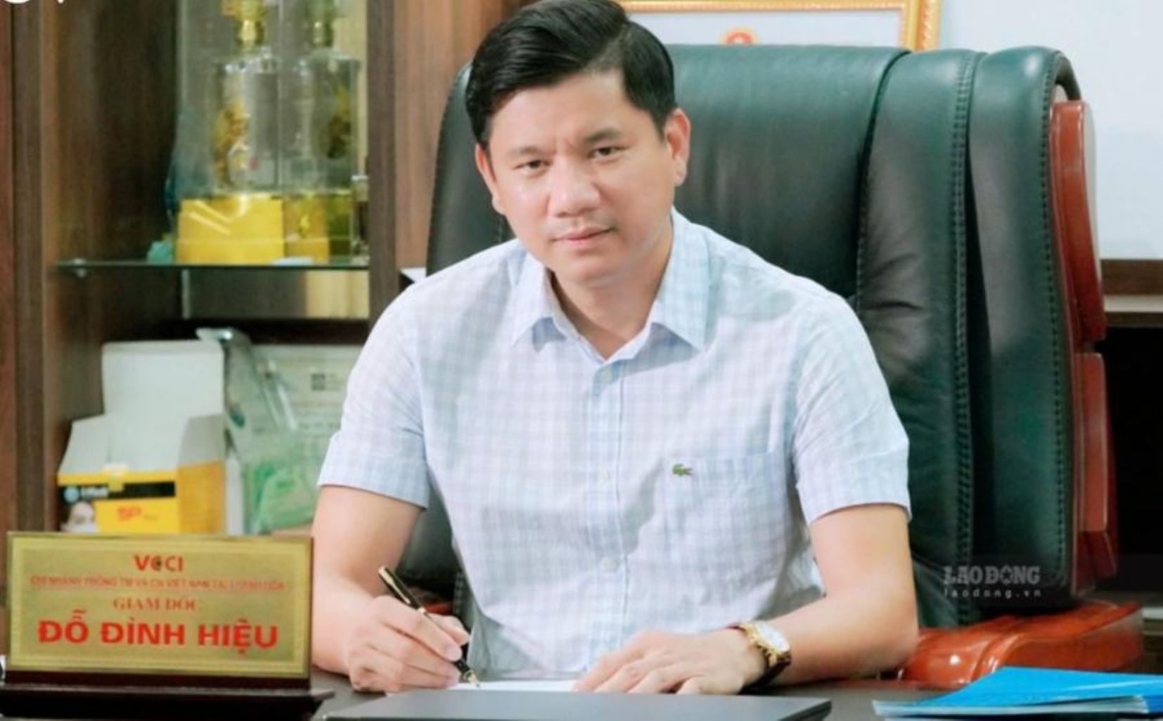 Mr. Do Dinh Hieu - Director of Thanh Hoa - Ninh Binh Branch of the Vietnam Chamber of Commerce and Industry (VCCI Thanh Hoa - Ninh Binh). Photo: Xuan Hung
