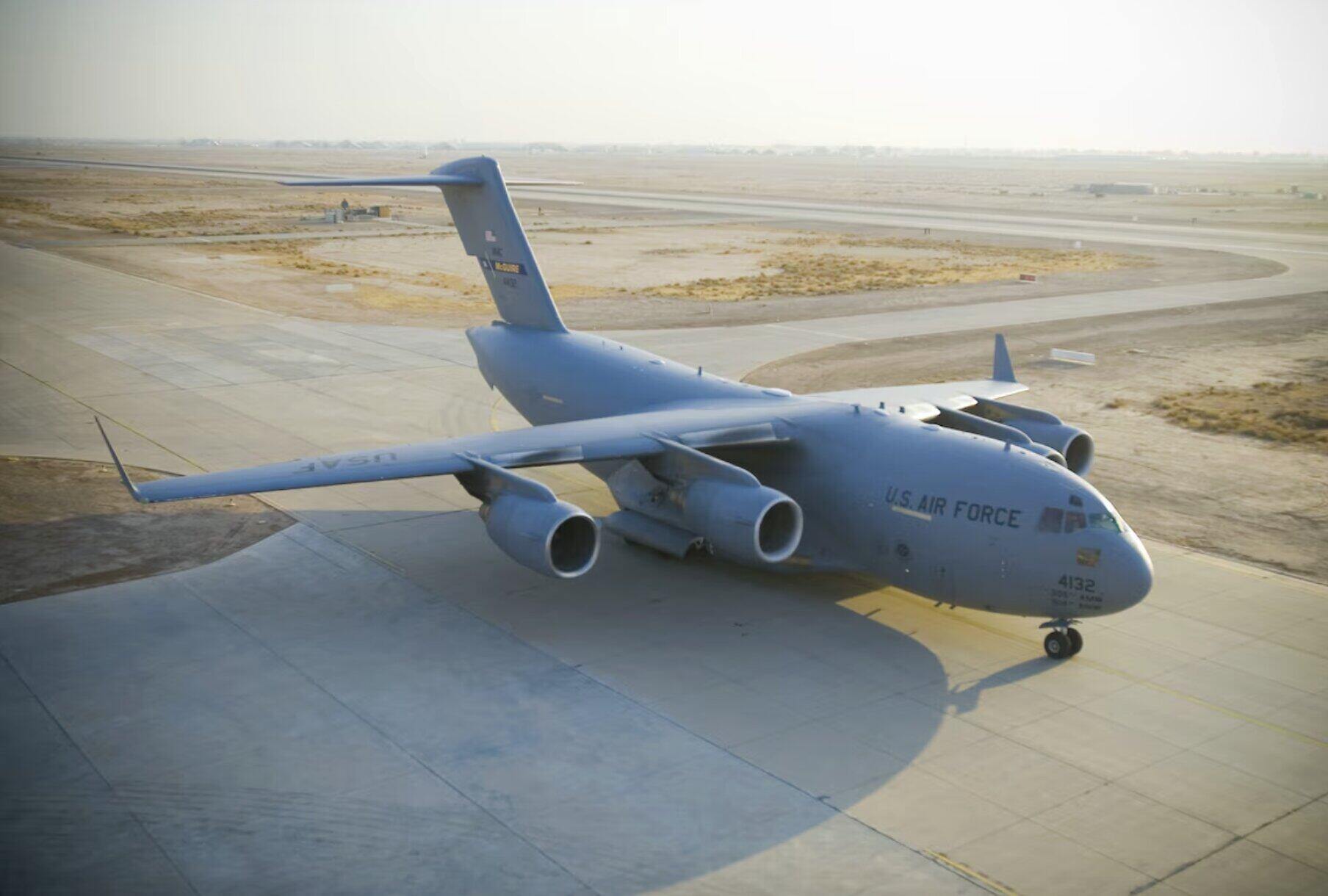 Boeing C-17 Globemaster III military transport aircraft. Photo: US Air Force