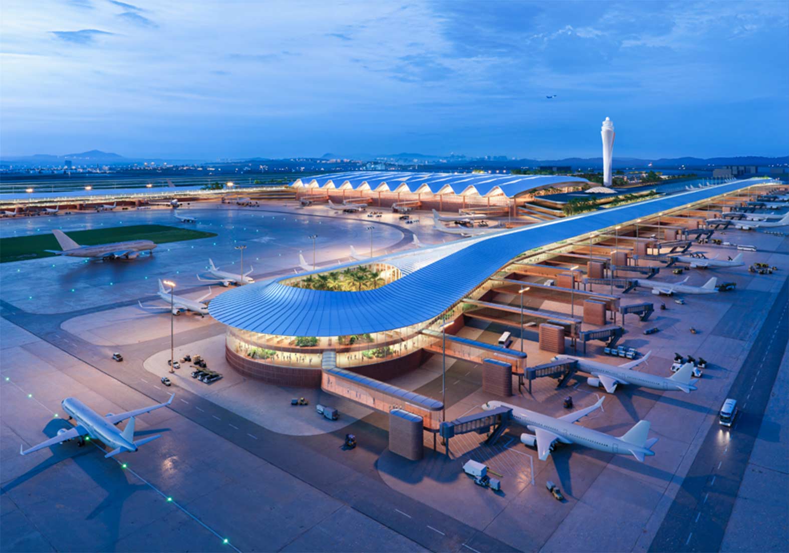 Scene at Gia Binh International Airport. Photo: Masterise