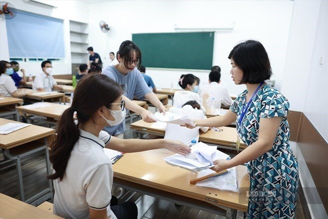 After implementing the school merger, each educational institution will include 1 main school point and branches. Photo: Hai Nguyen