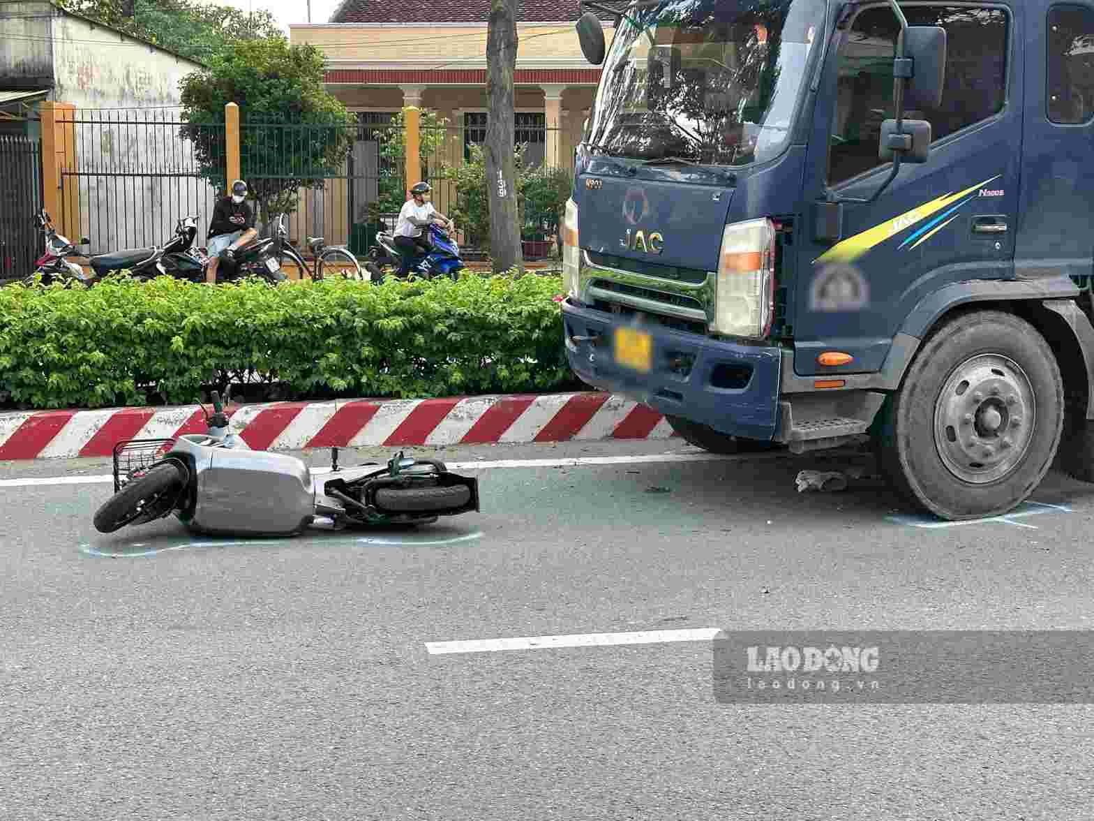 Hiện trường vụ tai nạn. Ảnh: Đình Trọng